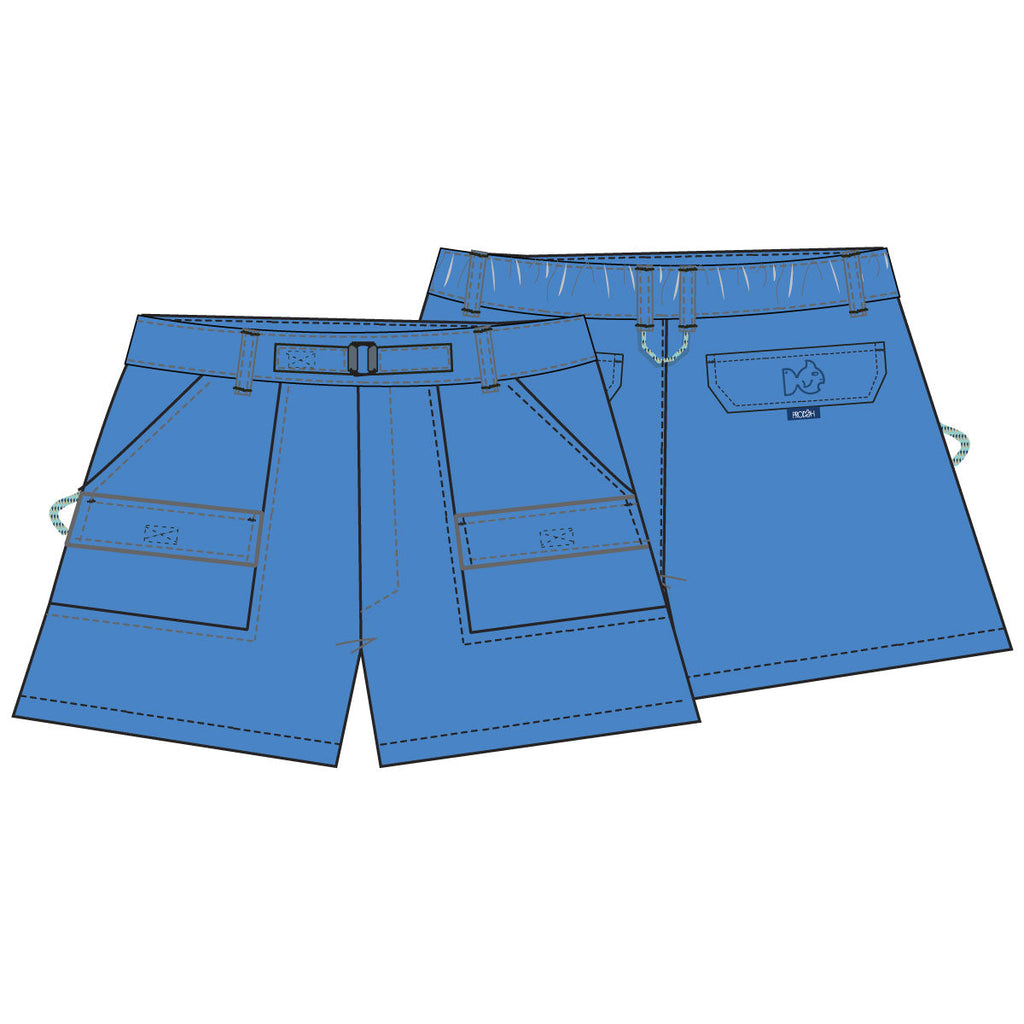 Short de performance côtier pour garçons, bleu marine