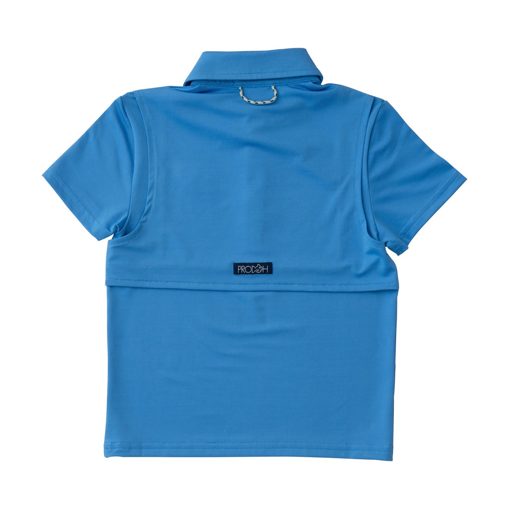 Polo de performance à manches courtes pour garçons - Bleu marine