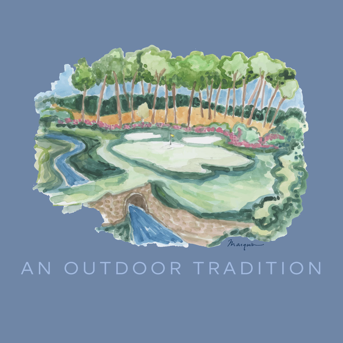 T-shirt enfant Pro Performance à manches courtes – Œuvre d'art Golf Course