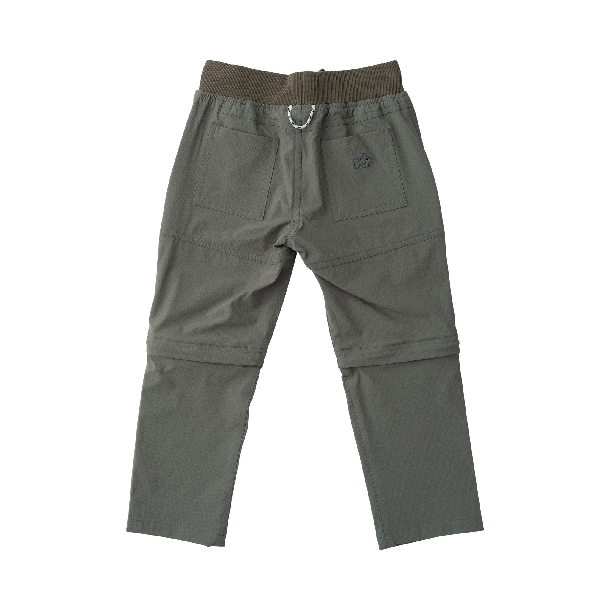 Pantalon cargo zippé pour garçons vert pêche