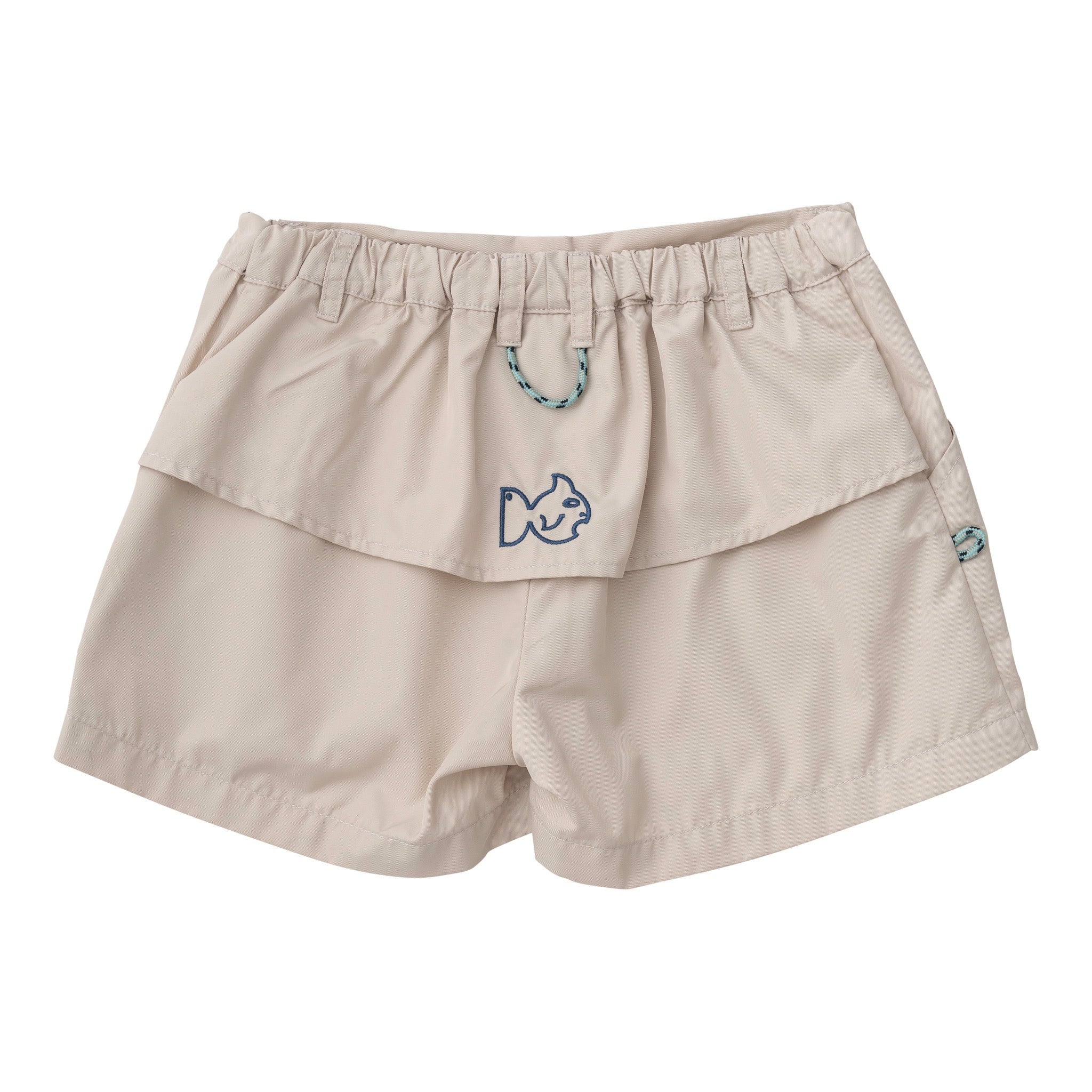 Short de pêche pour garçon, couleur kaki classique d'été