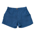 Short de pêche pour garçon, coloris bleu marine classique à délavage pivoine