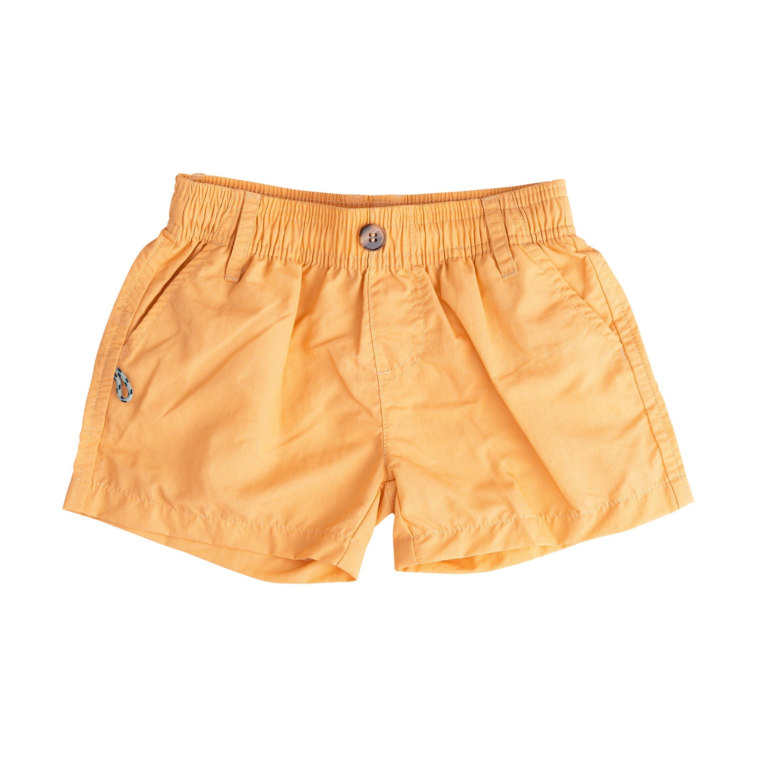 Short de sport pour garçon en mousseline orange