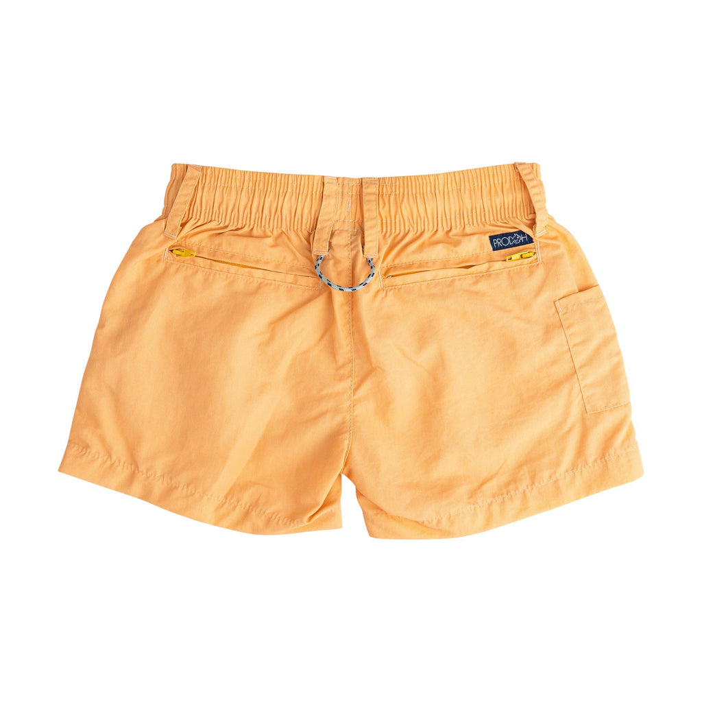 Short de sport pour garçon en mousseline orange