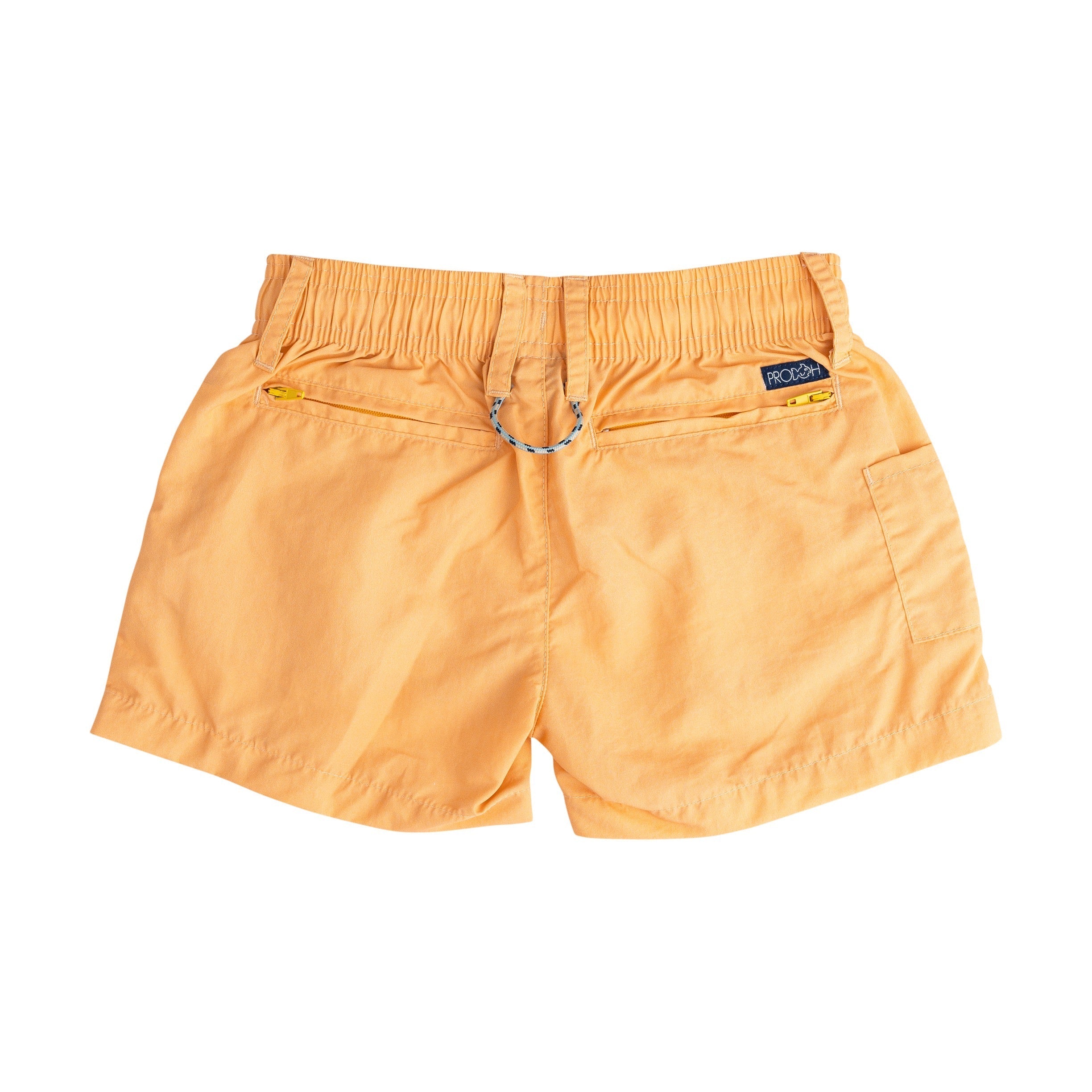 Short de sport pour garçon en mousseline orange