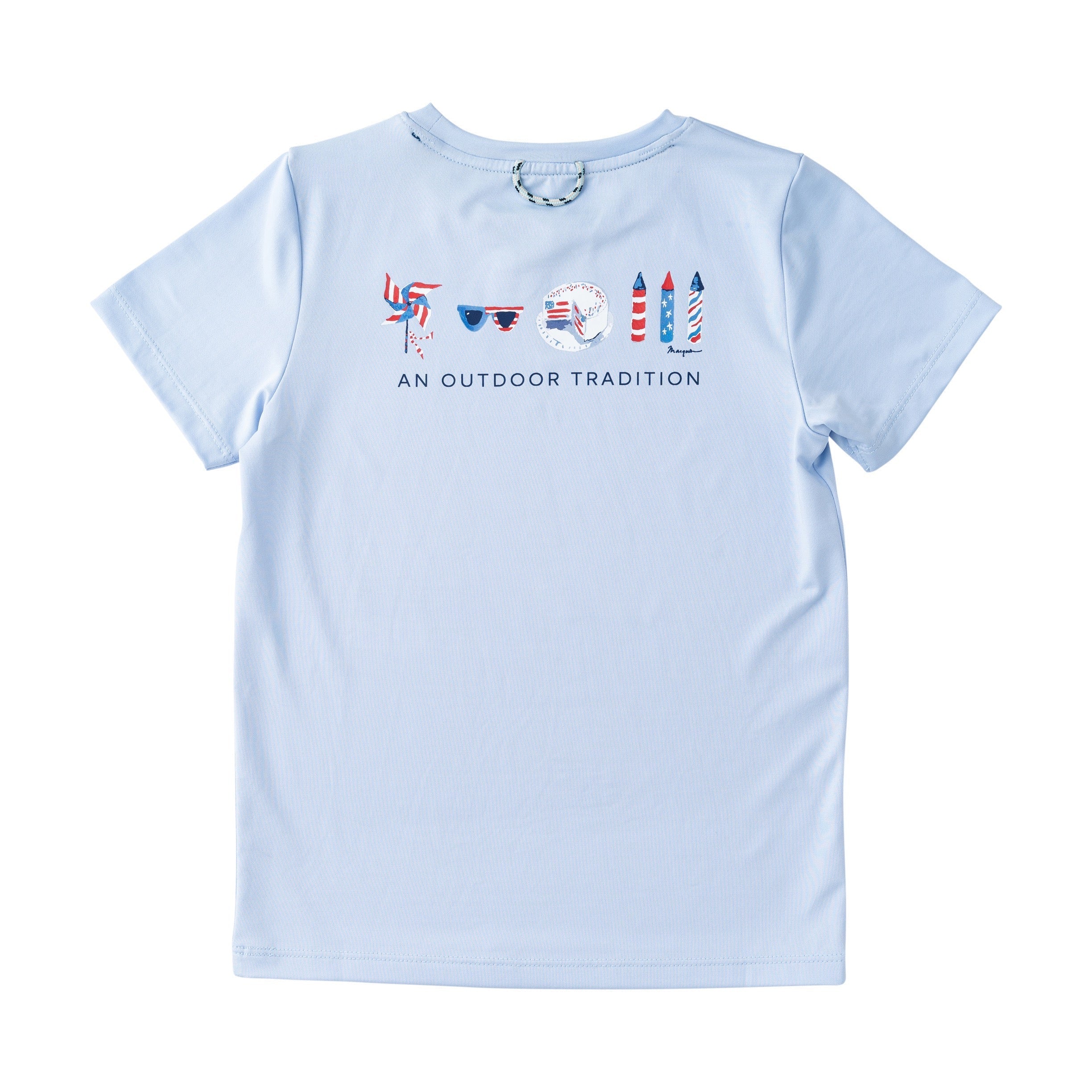 T-shirt à manches courtes Pro Performance pour enfants – Motifs emblématiques du 4 juillet américain
