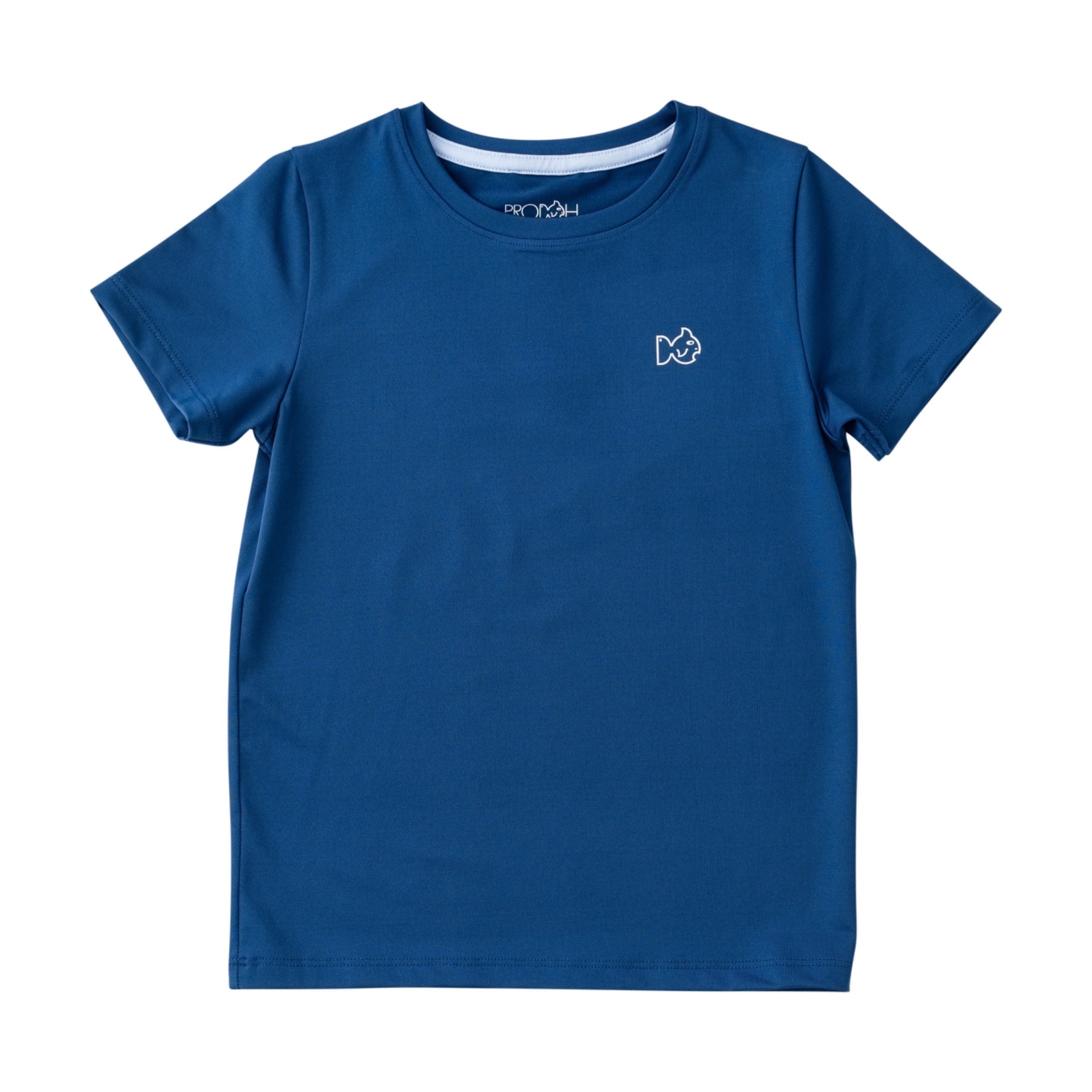 T-shirt à manches courtes Pro Performance pour enfant - Motif marlin blanc patriotique