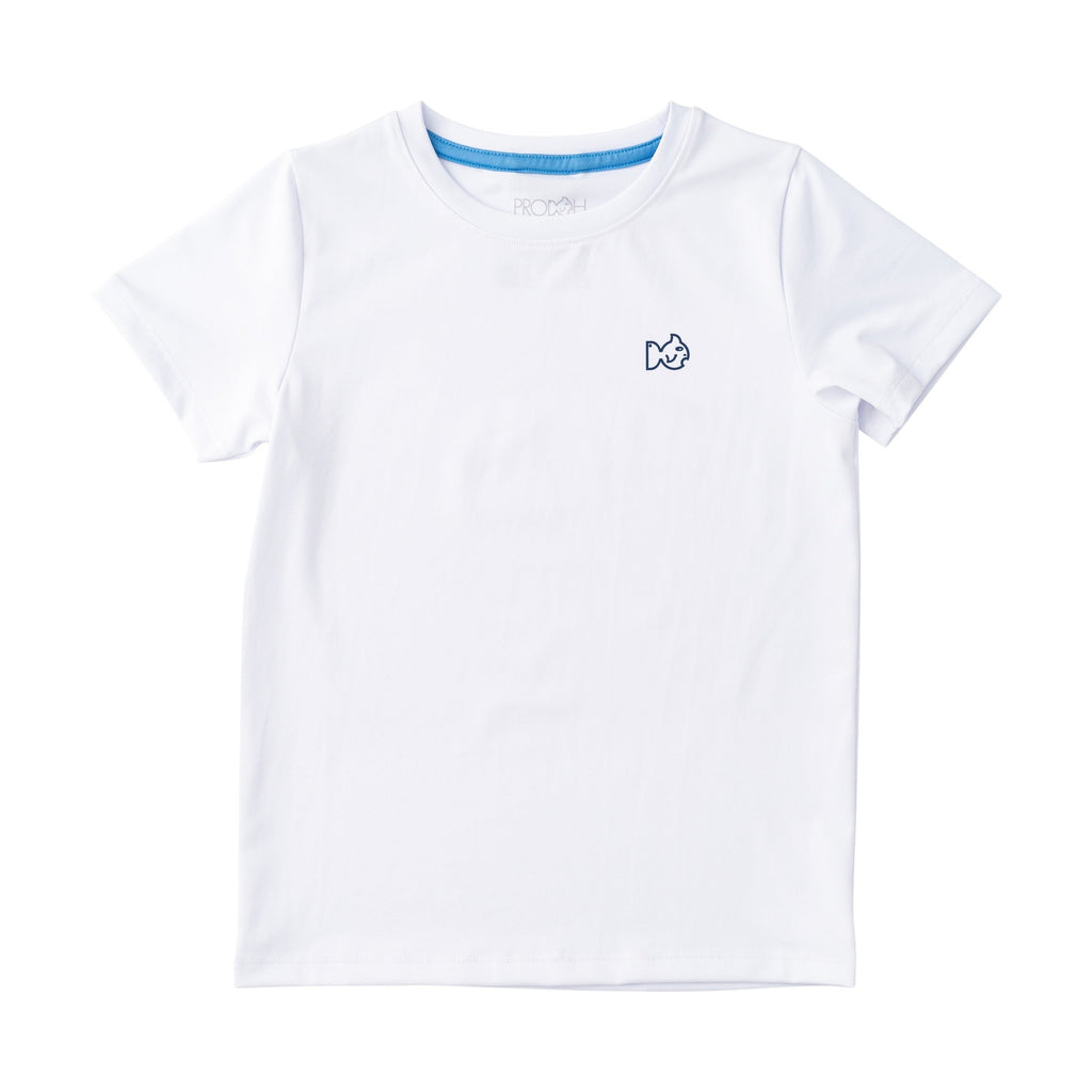 T-shirt de performance à manches courtes pour enfant – Motif raquette de tennis
