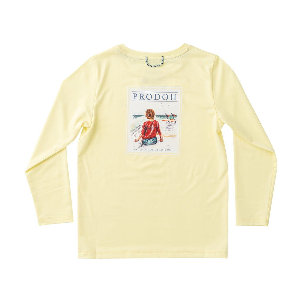T-shirt à manches longues Kid's Pro Performance – motif de pêcheur