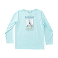 T-shirt à manches longues de performance pour enfant – Motif Grand H¨¦ron bleu