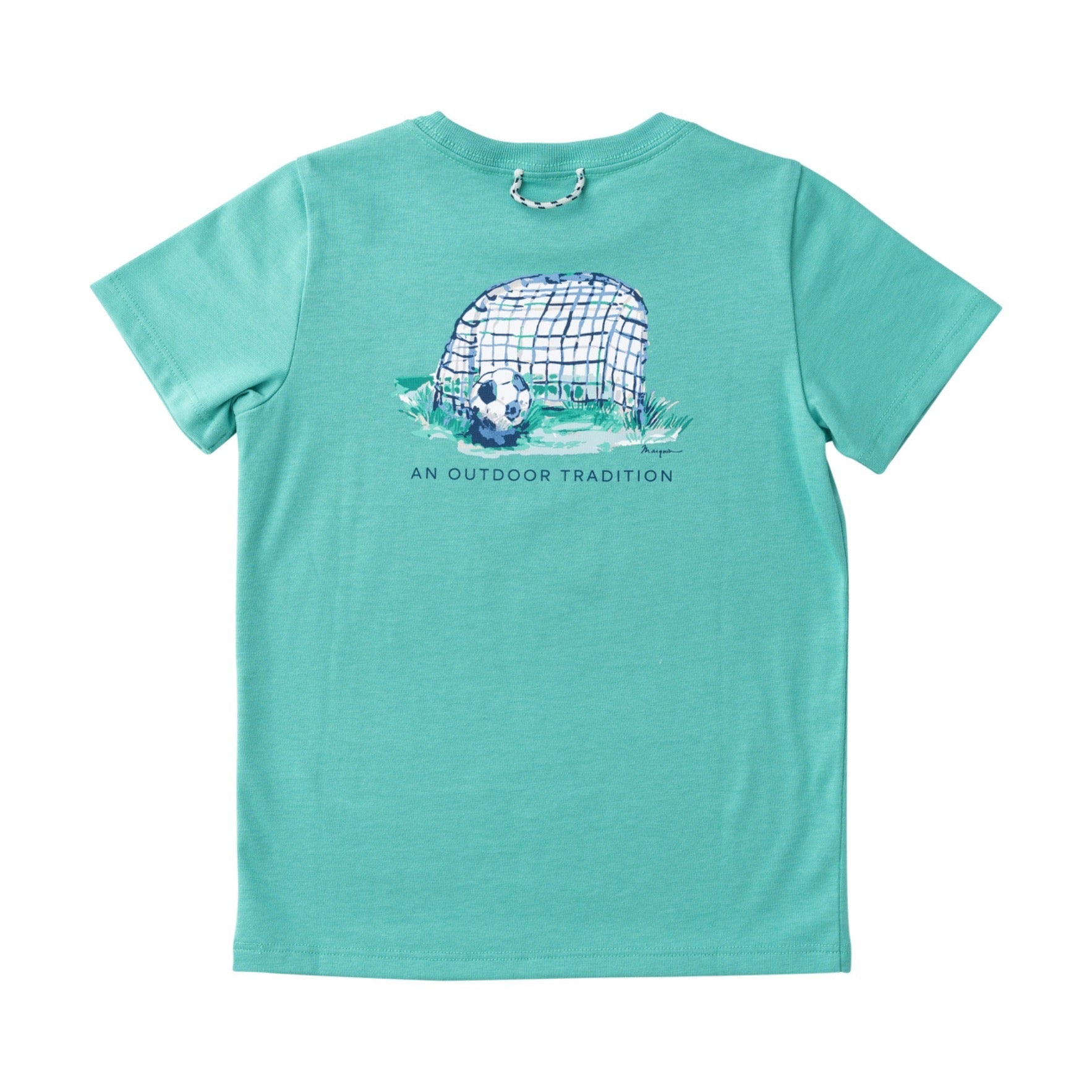 T-shirt Enfant en Coton Manches Courtes – Motif But de Foot