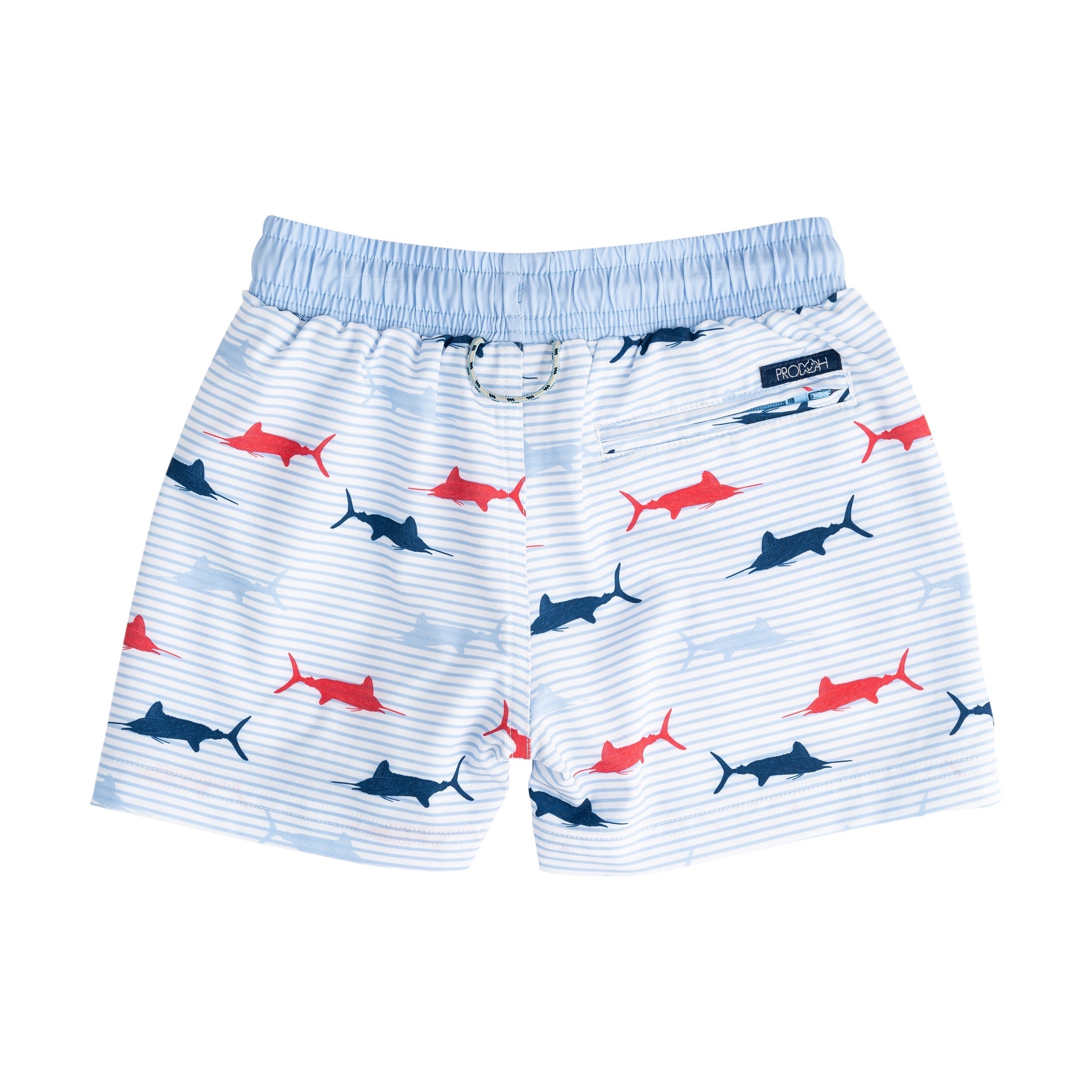 Maillot de bain garçon imprimé rayures espadon