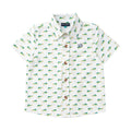 Chemise boutonnée à manches courtes pour garçons – Imprimé mahi-mahi