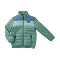 Doudoune Colorblock pour garçons vert épicéa