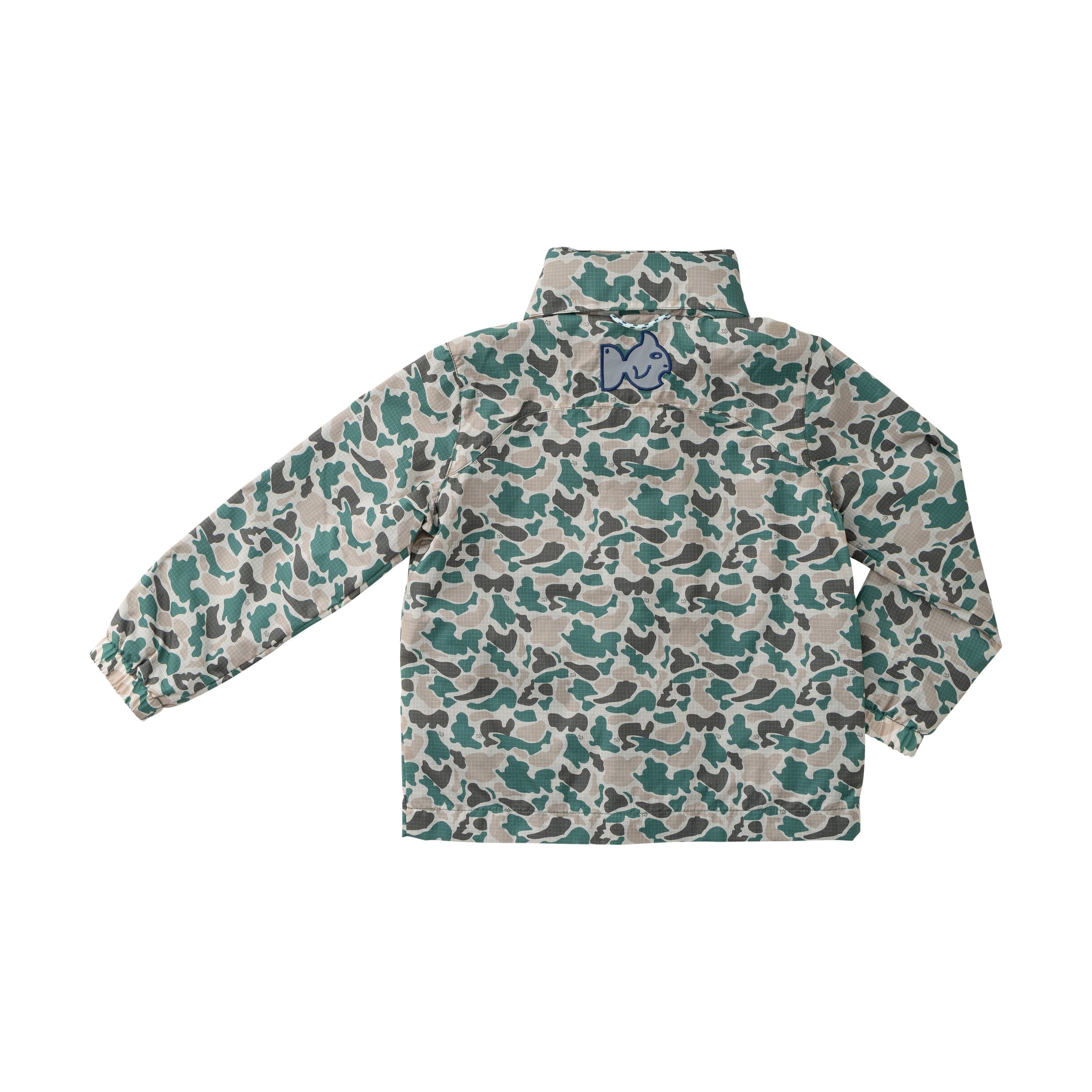 Veste de pluie réfléchissante pour garçons camouflage neutre