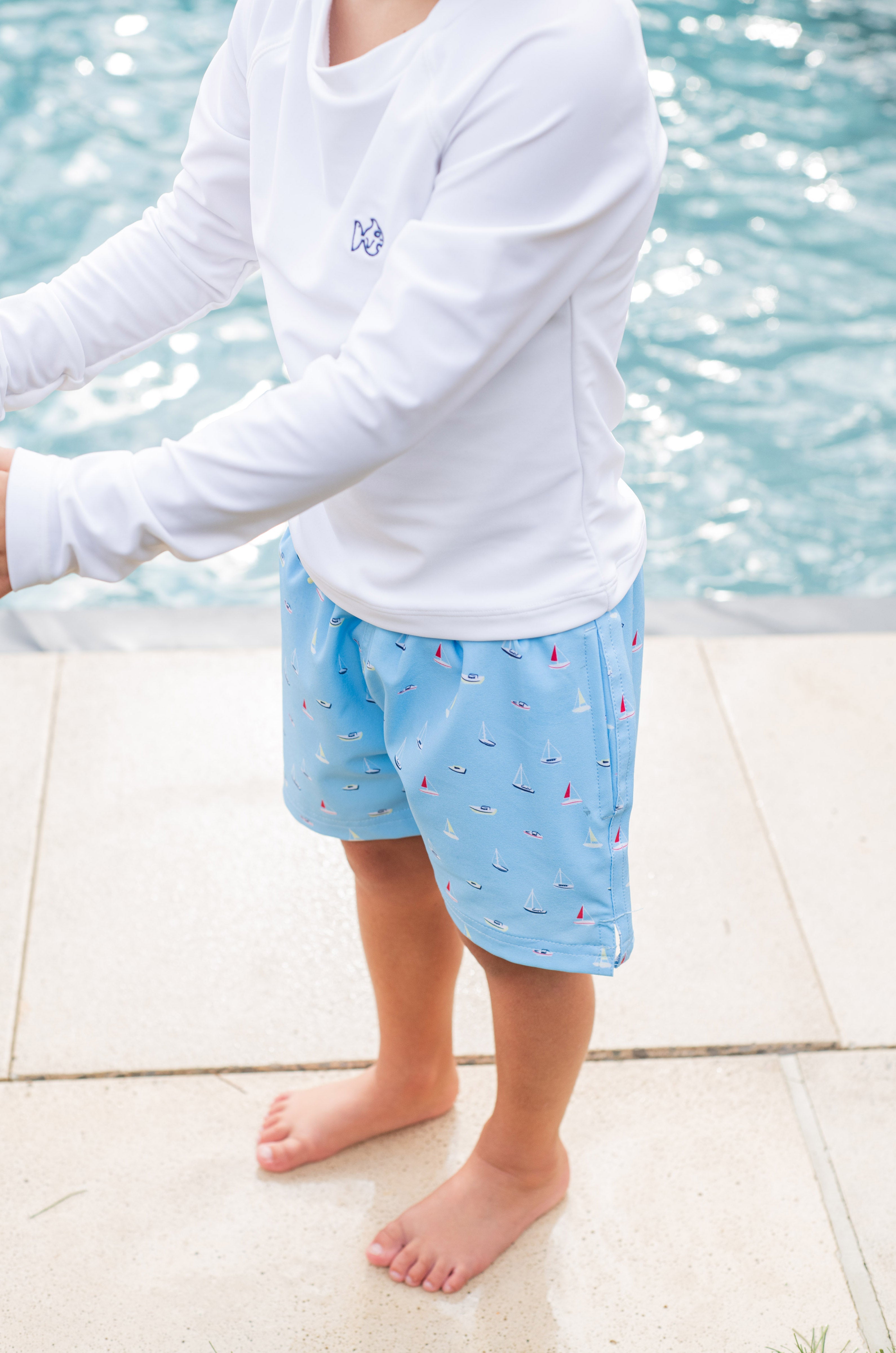 Maillot de bain pour garçons, imprimé bateau (modèle Boogie Board)