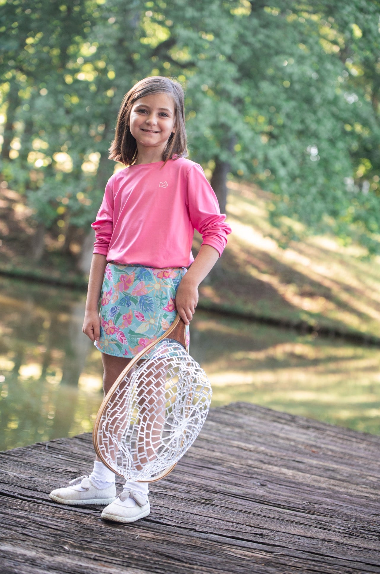 T-shirt à manches longues pour enfants Pro Performance – Motif marlin tropical