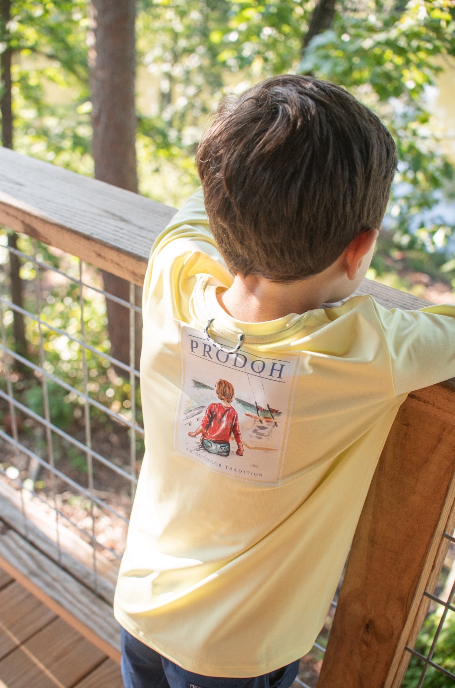 T-shirt à manches longues Kid's Pro Performance – motif de pêcheur