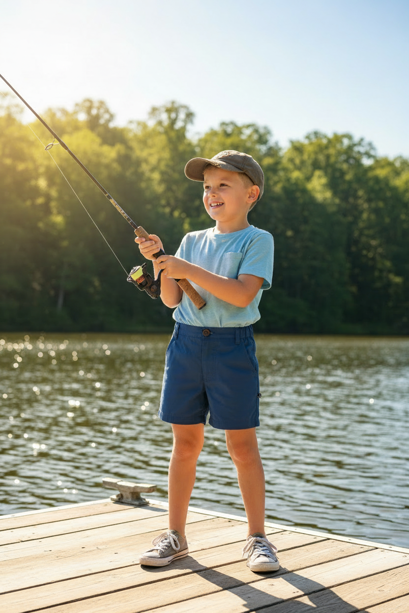 Boys' Angler Fishing Short - Natural Sunlight